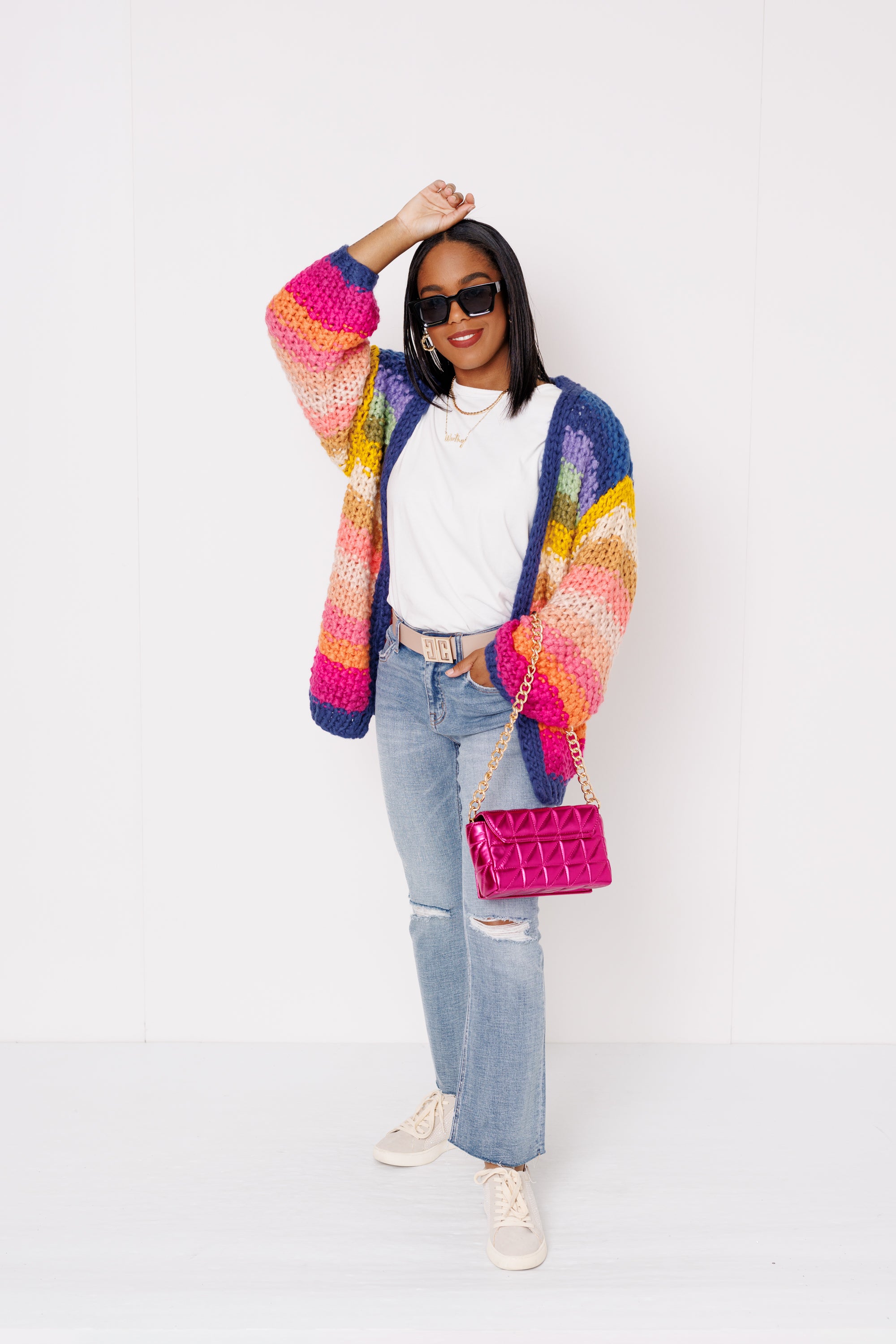 Rainbow Bliss Cardigan, RAINBOW