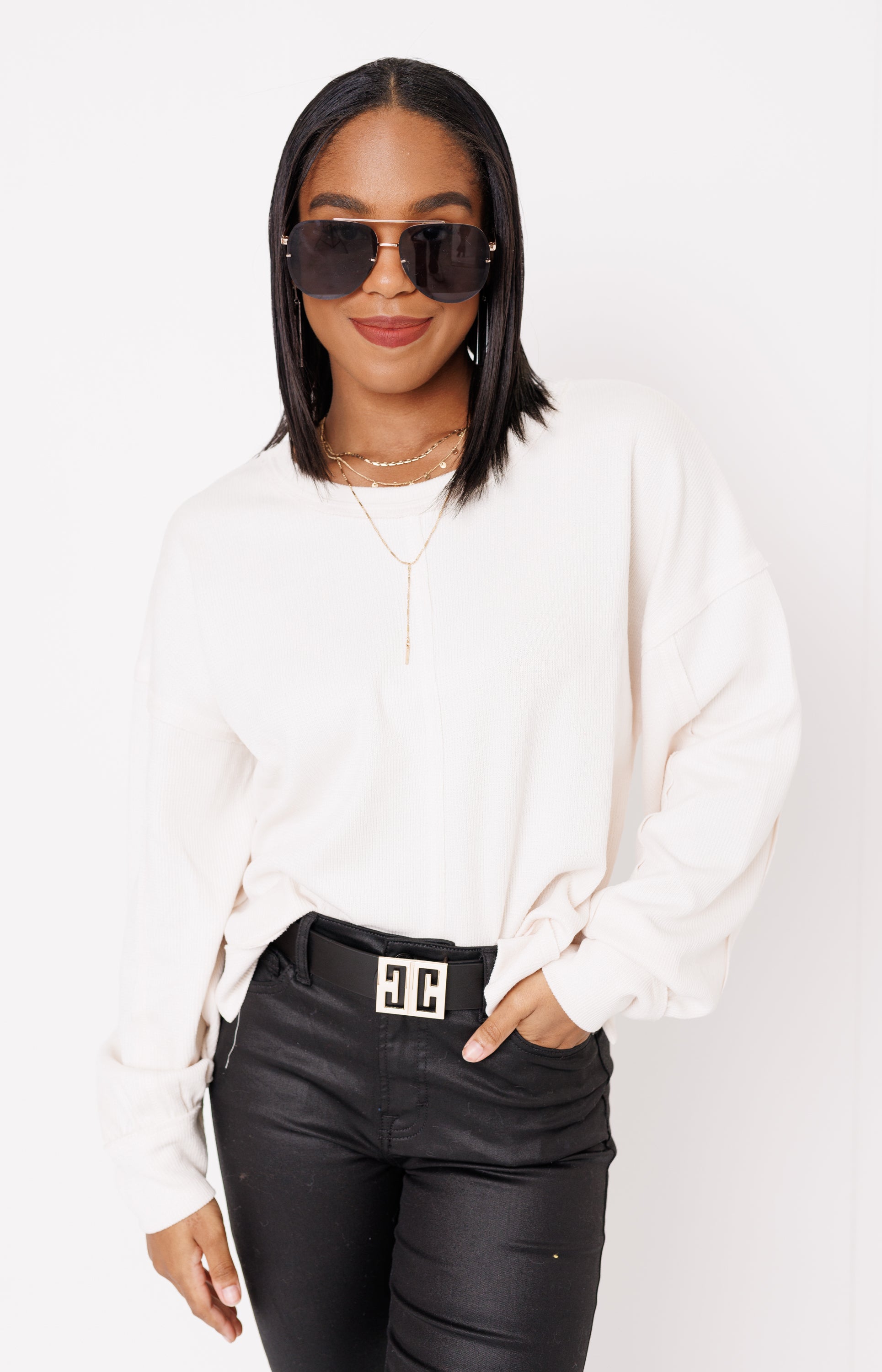 Cozy Cheer Sweater, CREAM