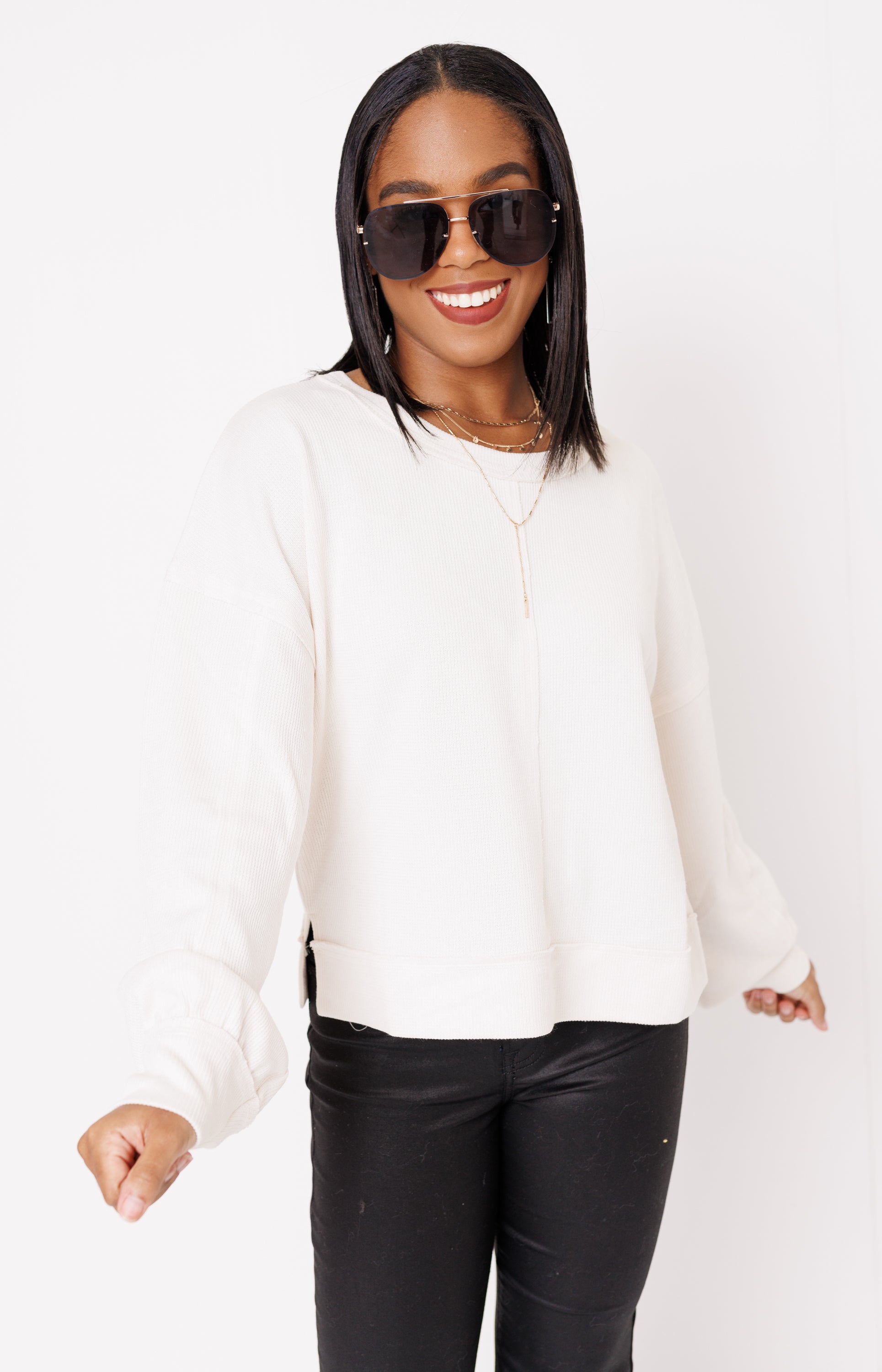 Cozy Cheer Sweater, CREAM