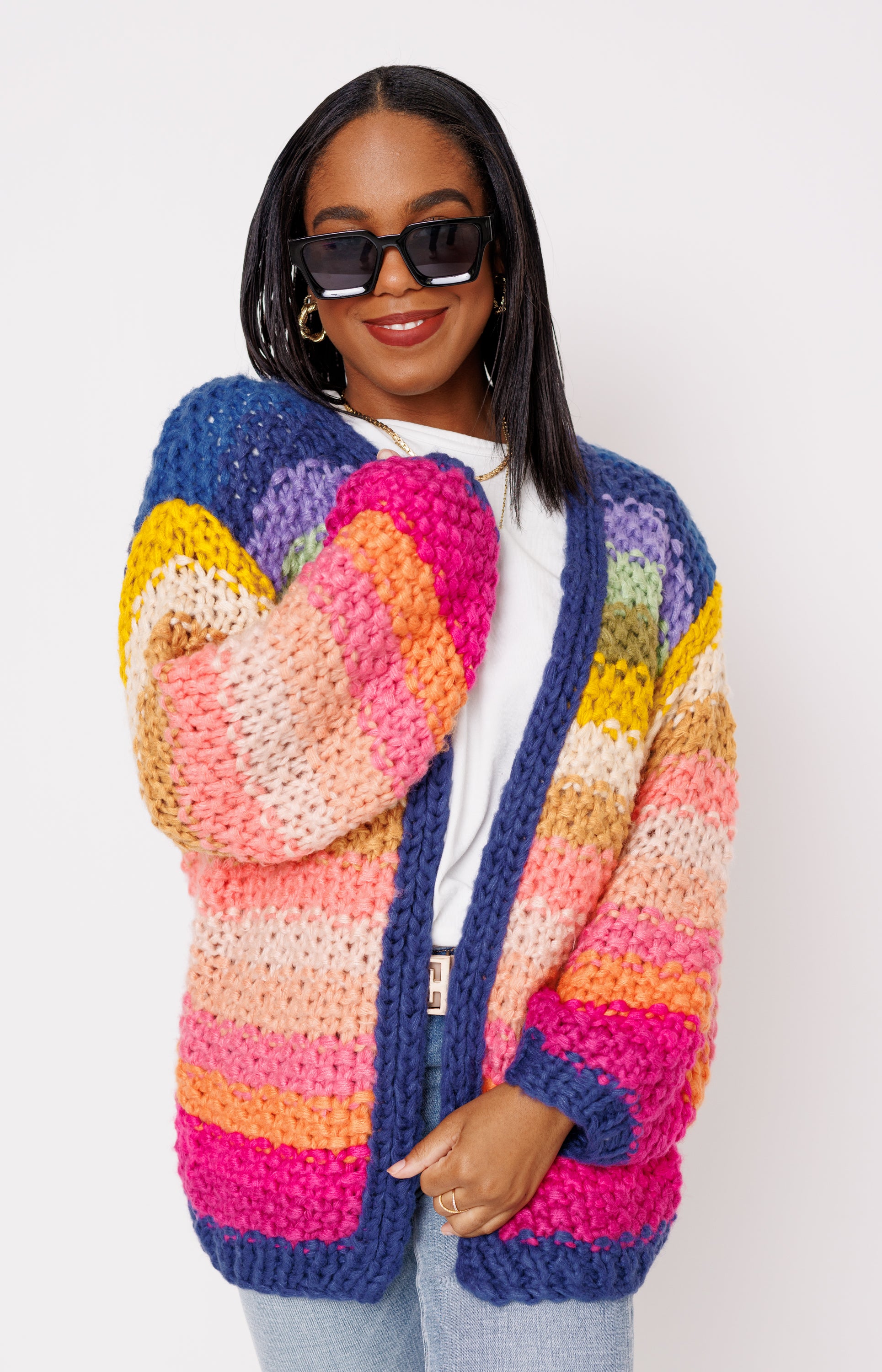 Rainbow Bliss Cardigan, RAINBOW