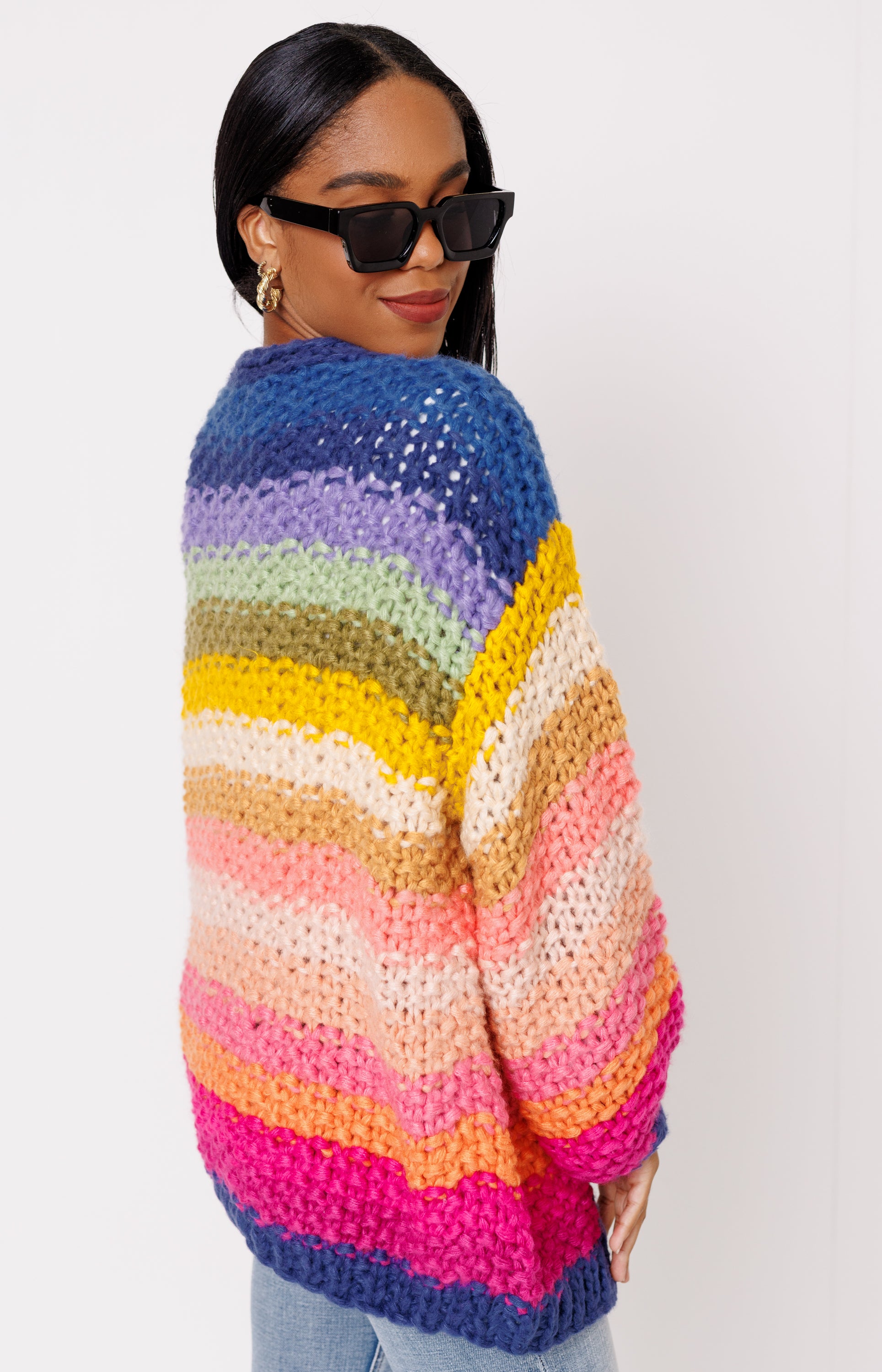 Rainbow Bliss Cardigan, RAINBOW
