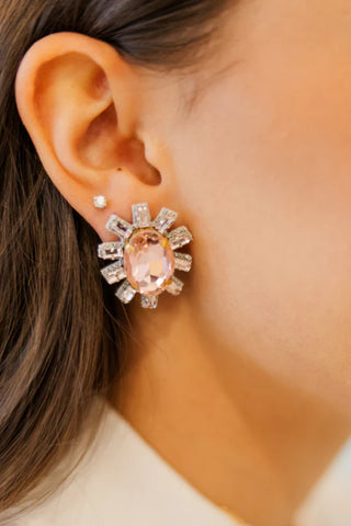 Taylor Shaye: Crystal Oval Stud