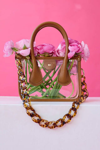 Clearly Handbags: The Molly in Saddle