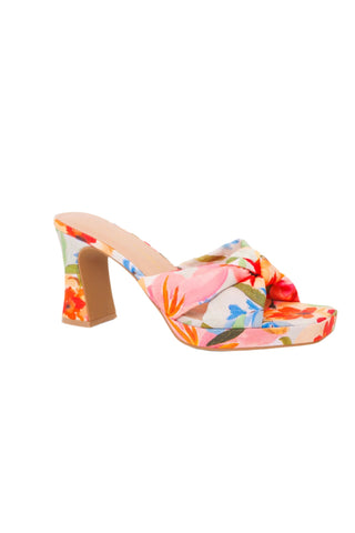 GWINN PLATFORM HEEL, RED MULTI