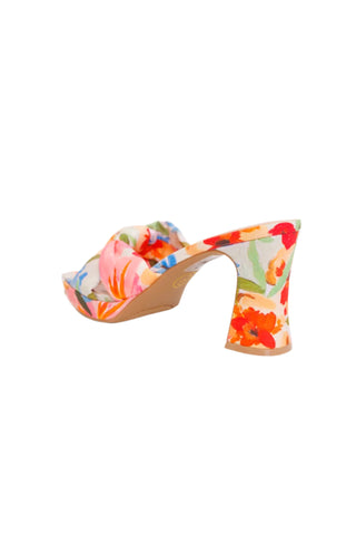 GWINN PLATFORM HEEL, RED MULTI