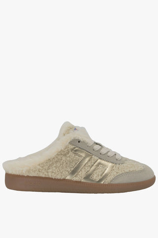 Back 70: Easter FL in Butter Gold Backless Sneakers