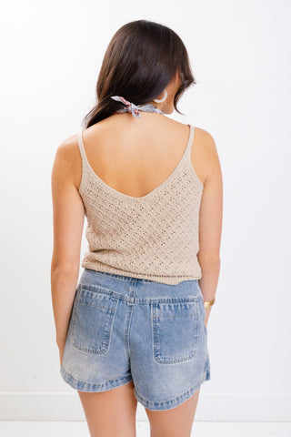 Wicker Top, TAUPE