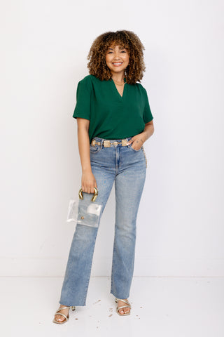 Verona Top, GREEN