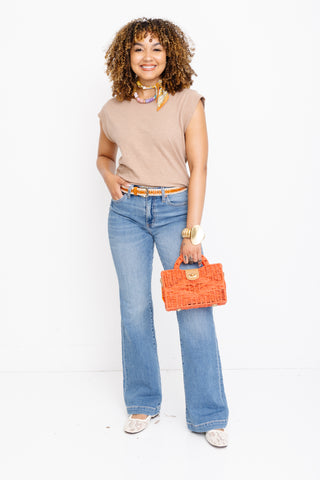 ZSUPPLY: Camino Slub Top, ICED COFFEE