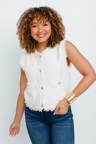 Jadie Vest, OFF WHITE