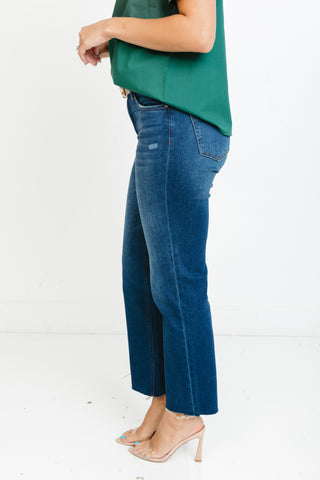 KUT: Kelsey Cropped Flare Jean, ROYAL
