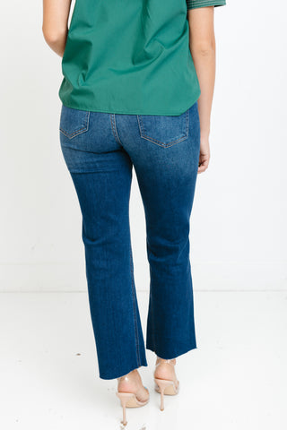 KUT: Kelsey Cropped Flare Jean, ROYAL