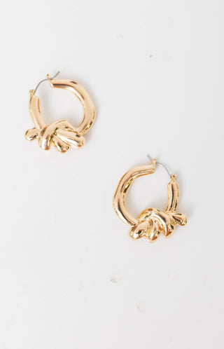 With A Twist Earrings, GOLD