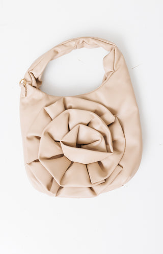 Born To Bloom Handle Bag, KHAKI