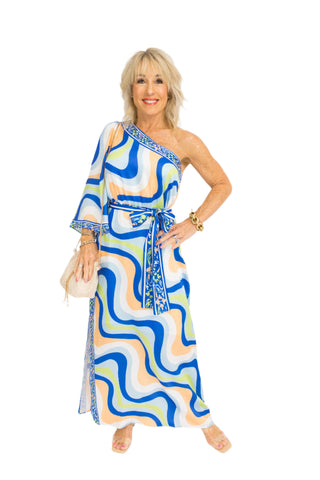 JADE: Coastal Mirage Maxi Dress
