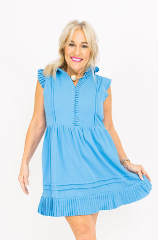 JOYJOY: Azure Bloom Dress