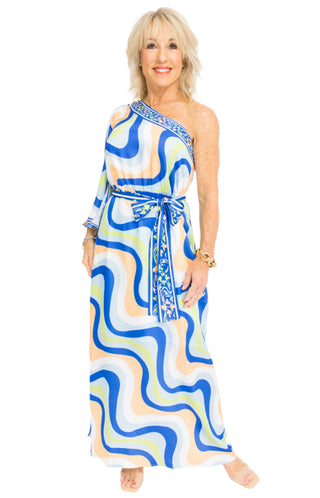 JADE: Coastal Mirage Maxi Dress