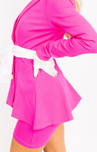 Miss Bossy Skirt , HOT PINK