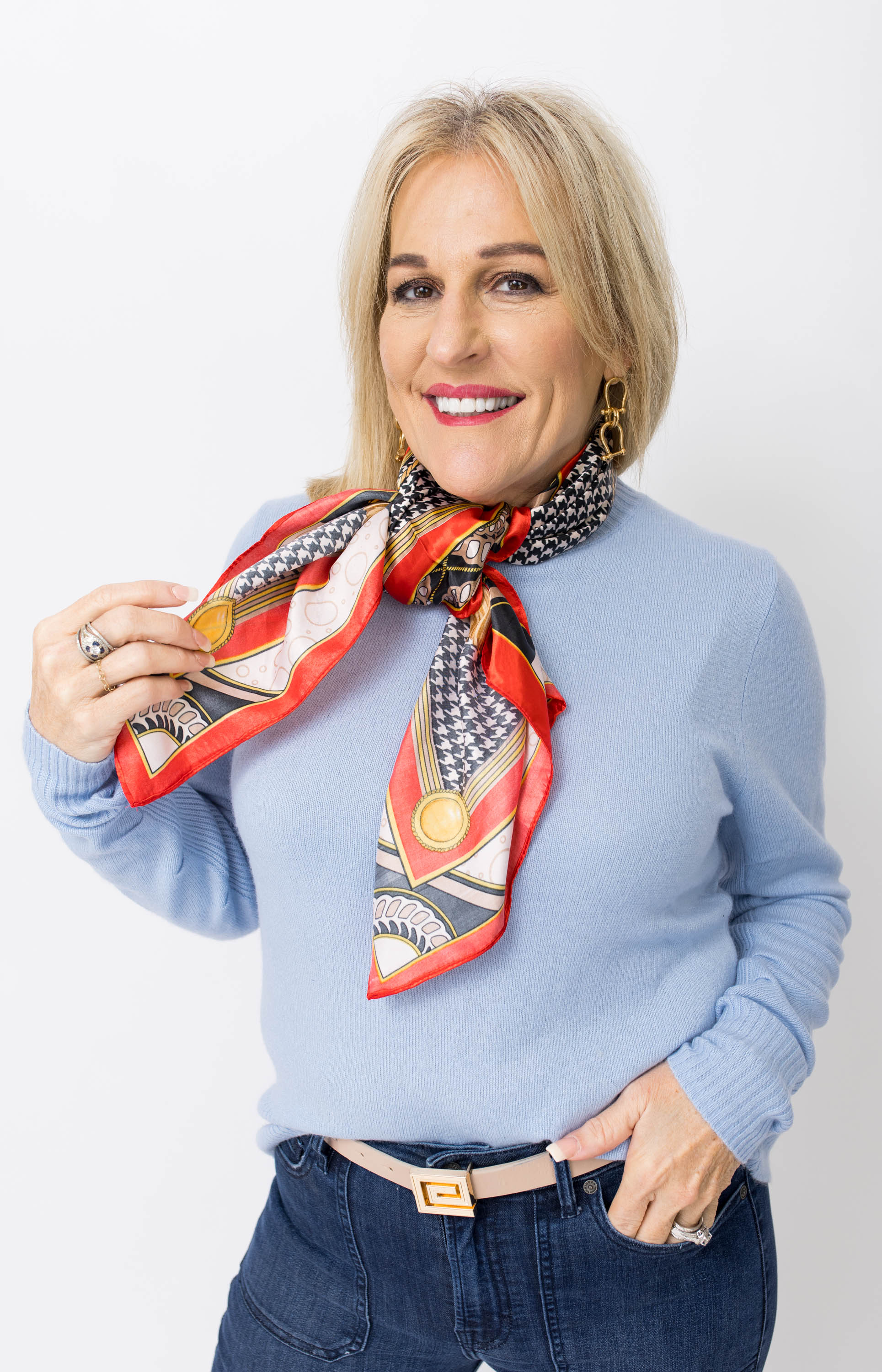 Sky Bliss Cashmere Sweater, BABY BLUE