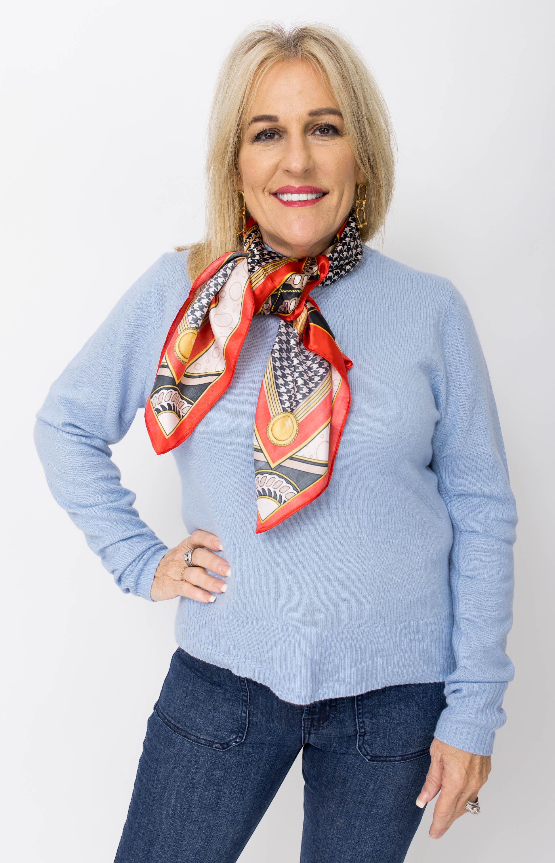 Sky Bliss Cashmere Sweater, BABY BLUE