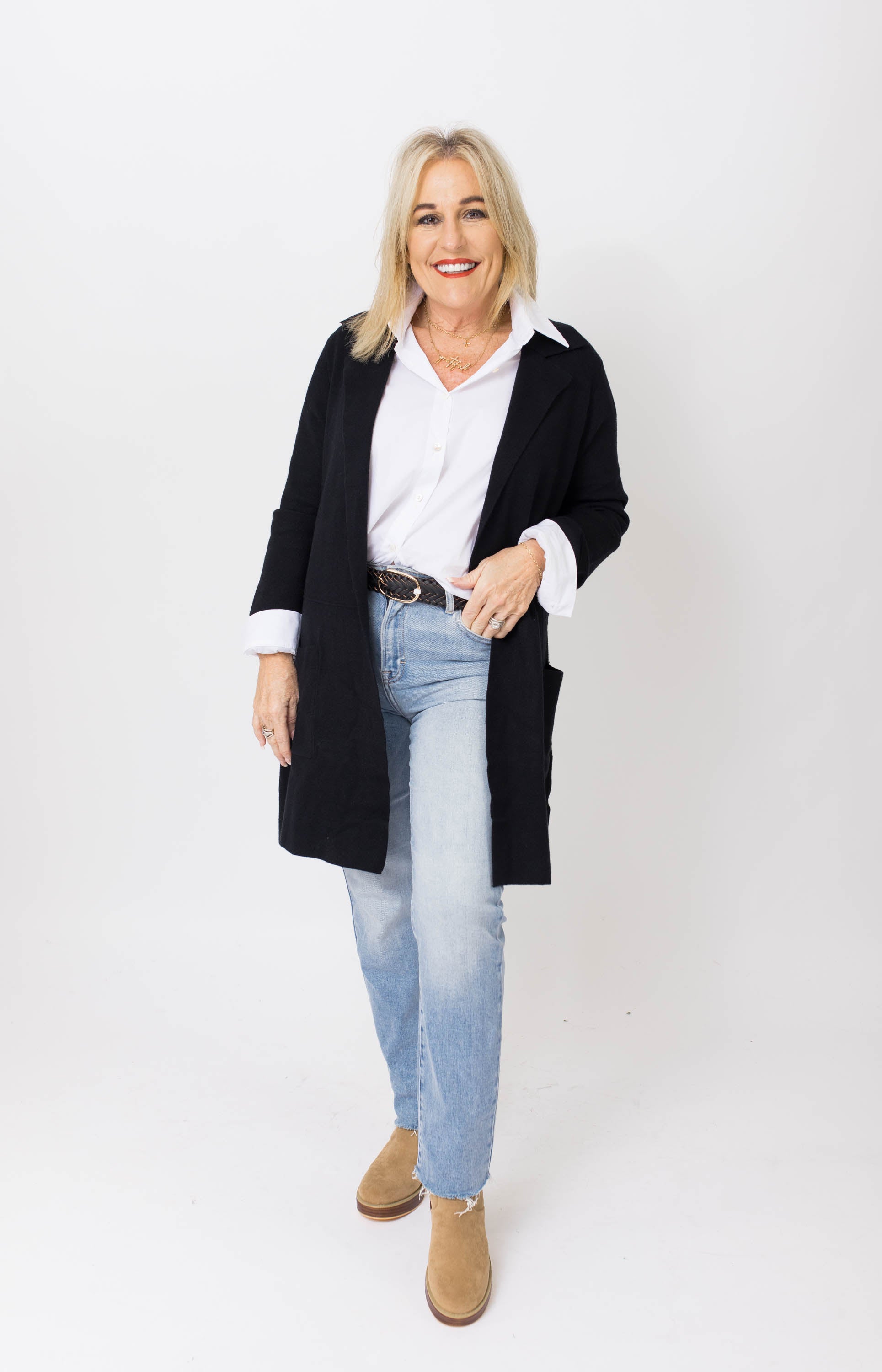 Dress Me Up Sweater Cardigan, BLACK