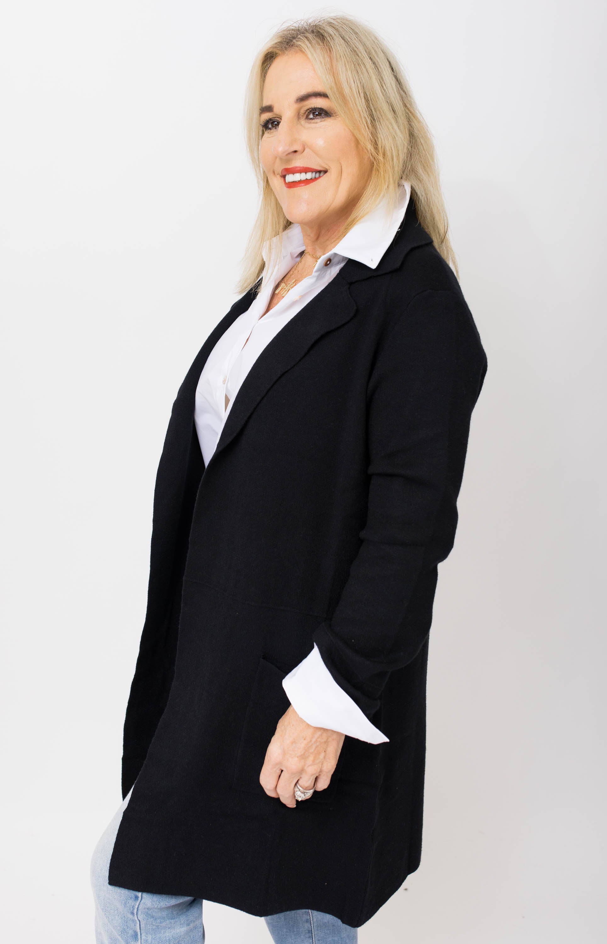 Dress Me Up Sweater Cardigan, BLACK