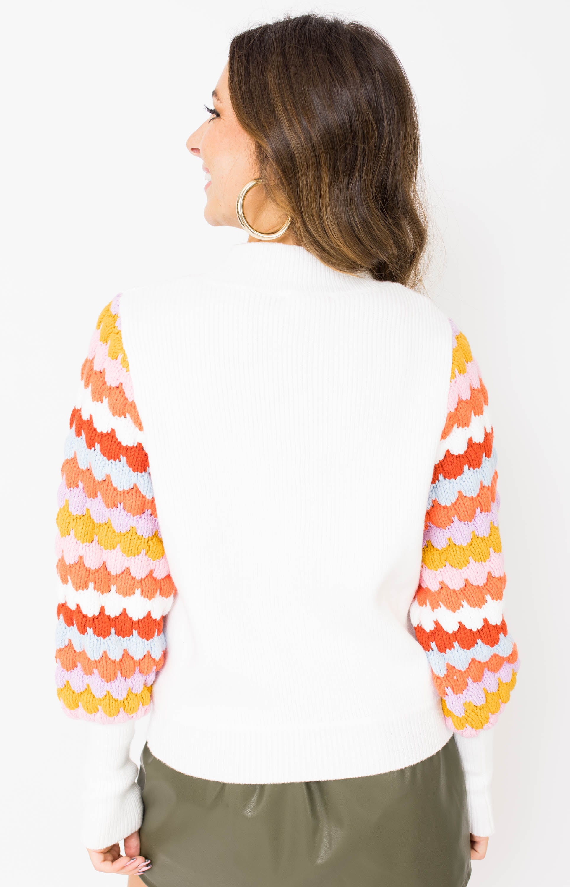 THML: Aspiring Attitude Sweater, WHITE