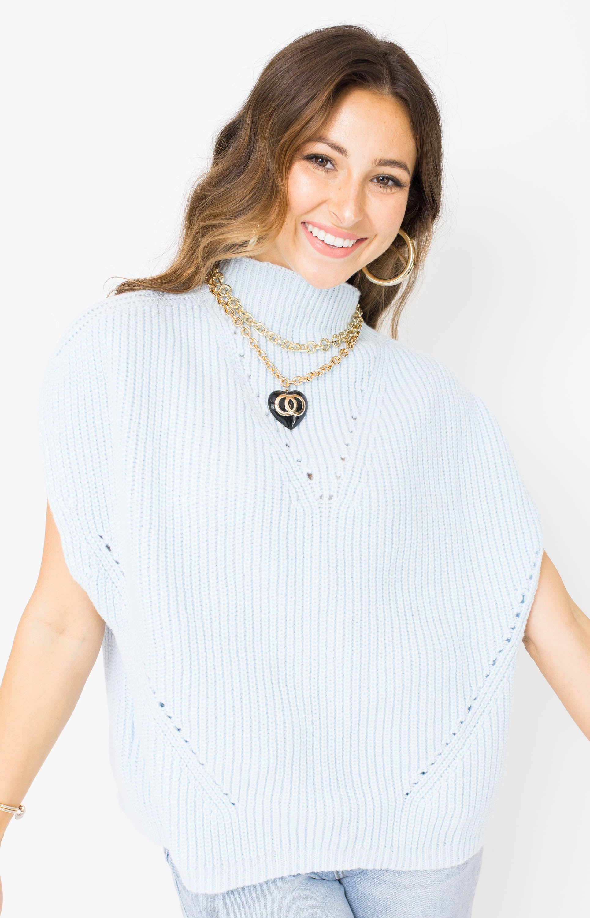 THML: Dreamy Feeling Sweater, LIGHT BLUE