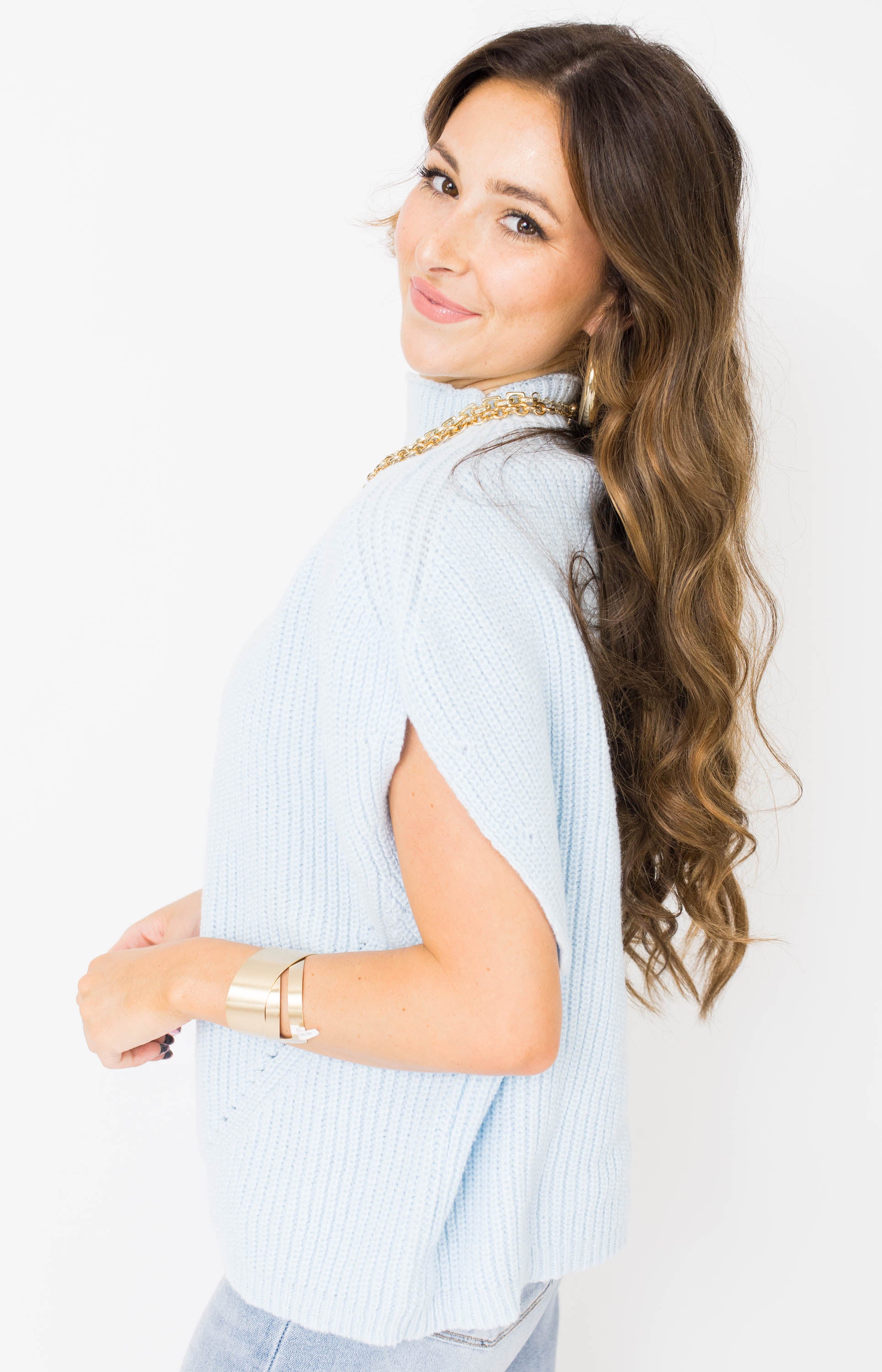 THML: Dreamy Feeling Sweater, LIGHT BLUE