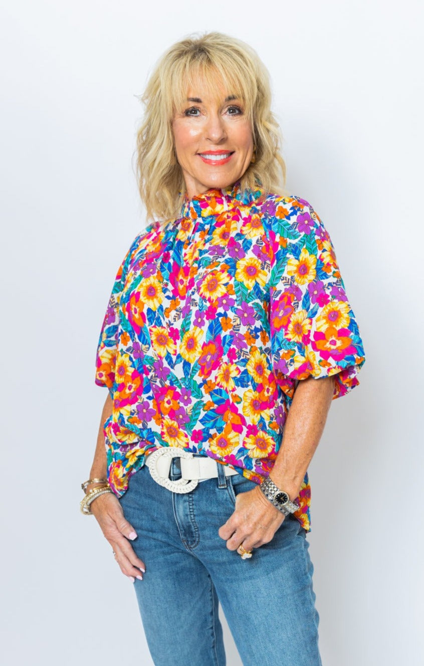 THML: Frills Blouse, WHITE