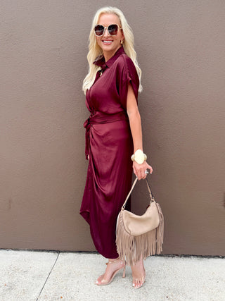 STEVE MADDEN: Tori Dress, WINE