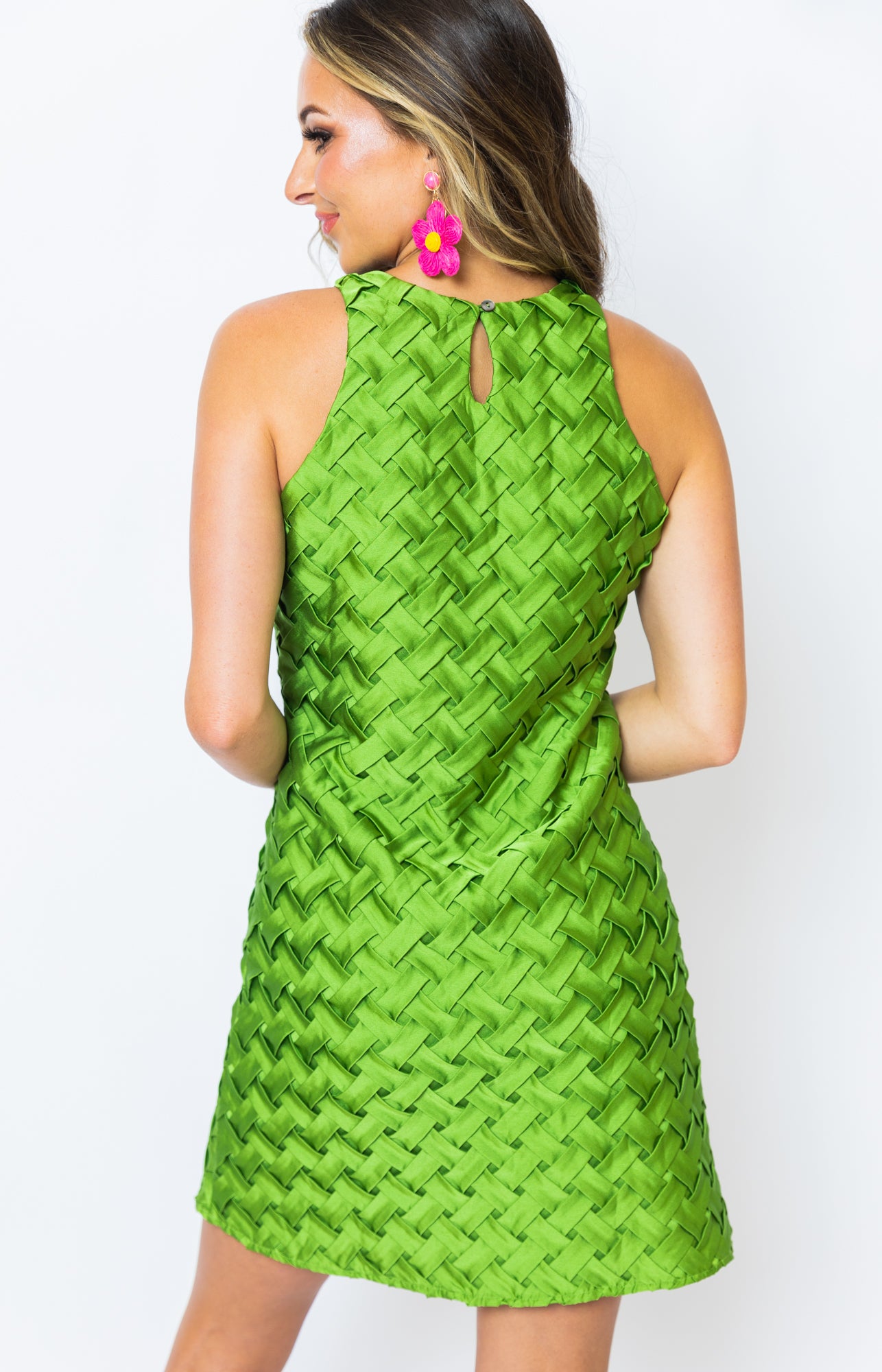 Heather Mini Dress, KIWI GREEN