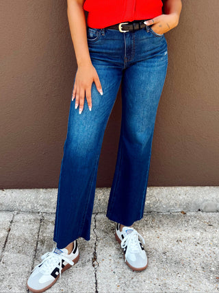 KUT: Kelsey Cropped Flare Jean, ROYAL