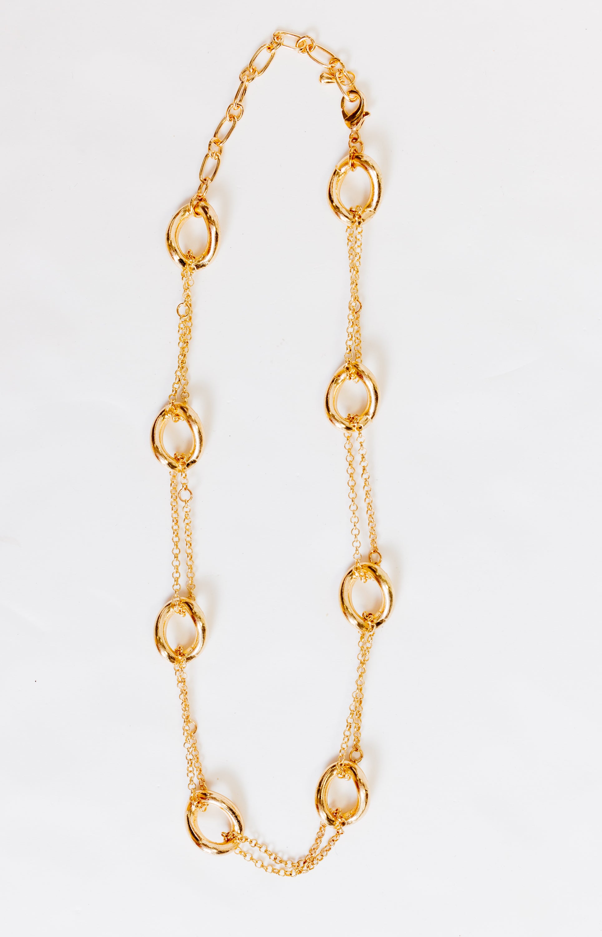 Large Link Necklace, GOLD