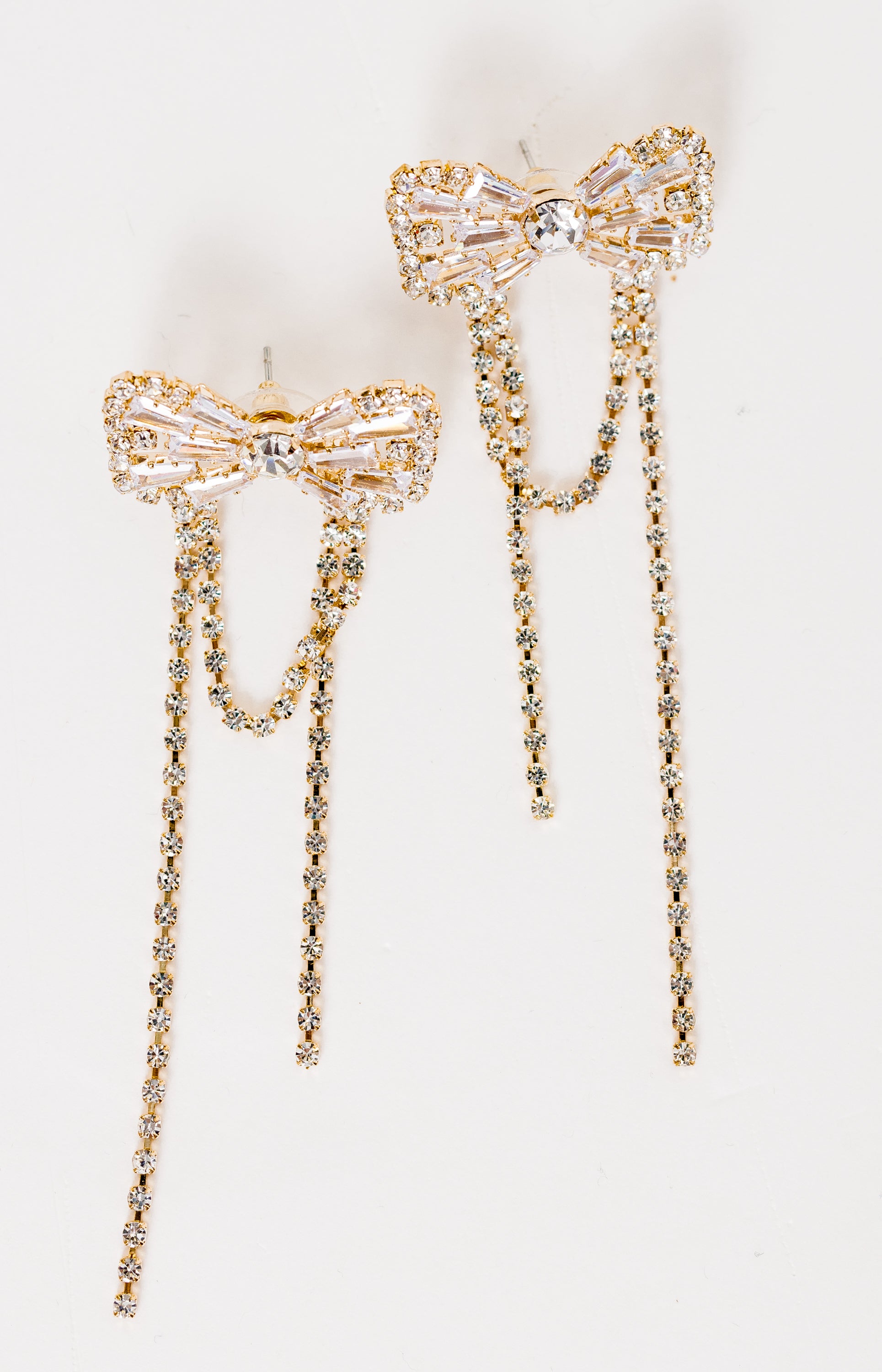 Bow Tassel Earring, GOLD