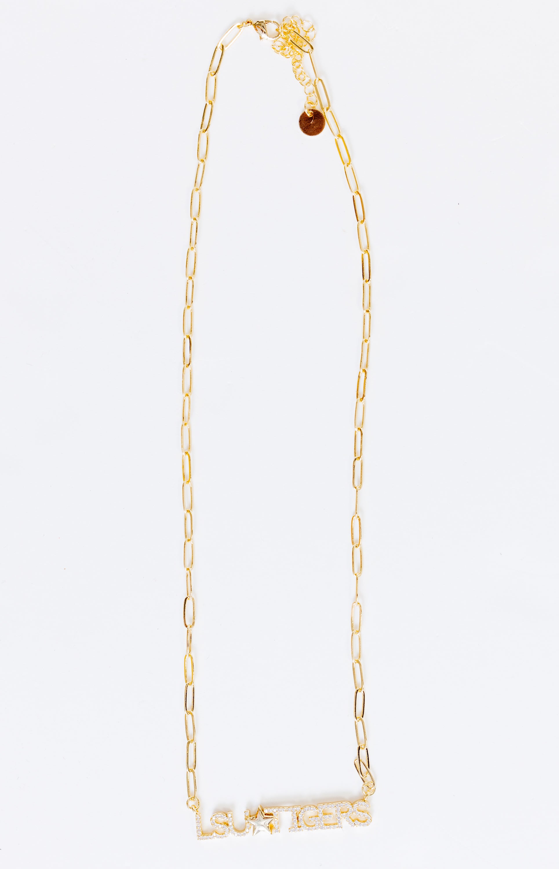 Treasure Jewels: LSU Tigers Necklace, GOLD
