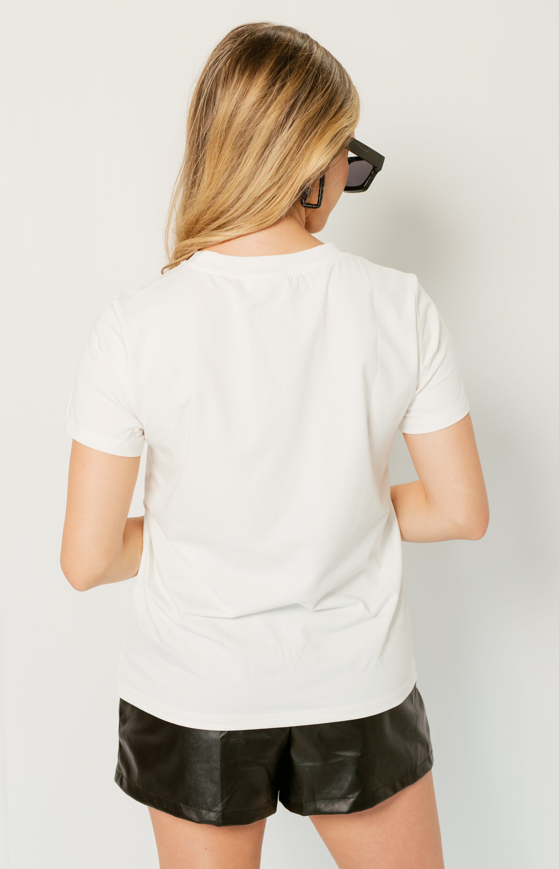 Queen of Sparkles: White Crawling Tiger Tee