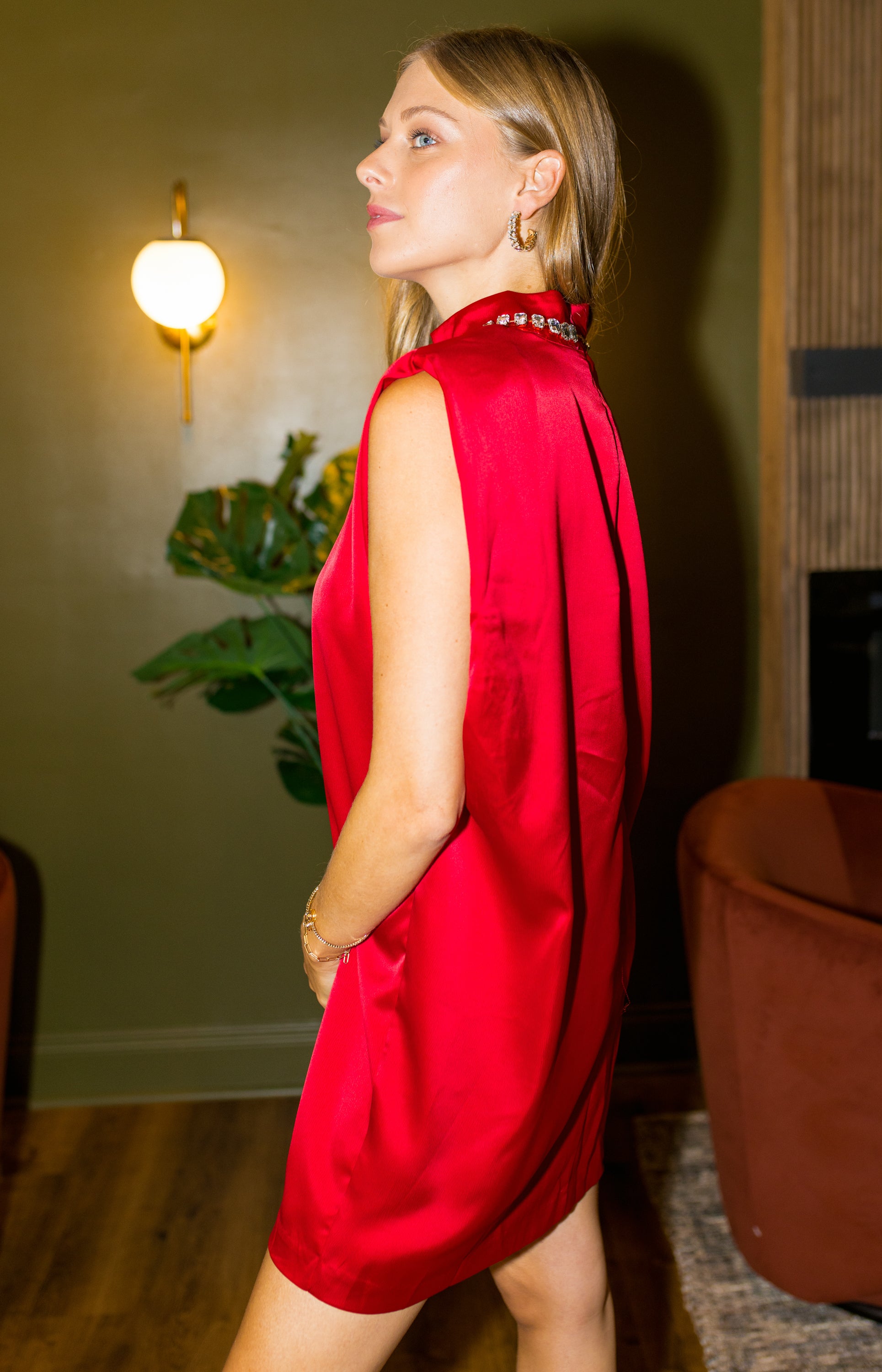 Star of the Show Mini Dress, RED
