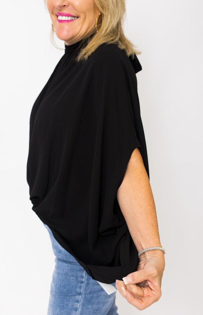 Brittan Blouse, BLACK
