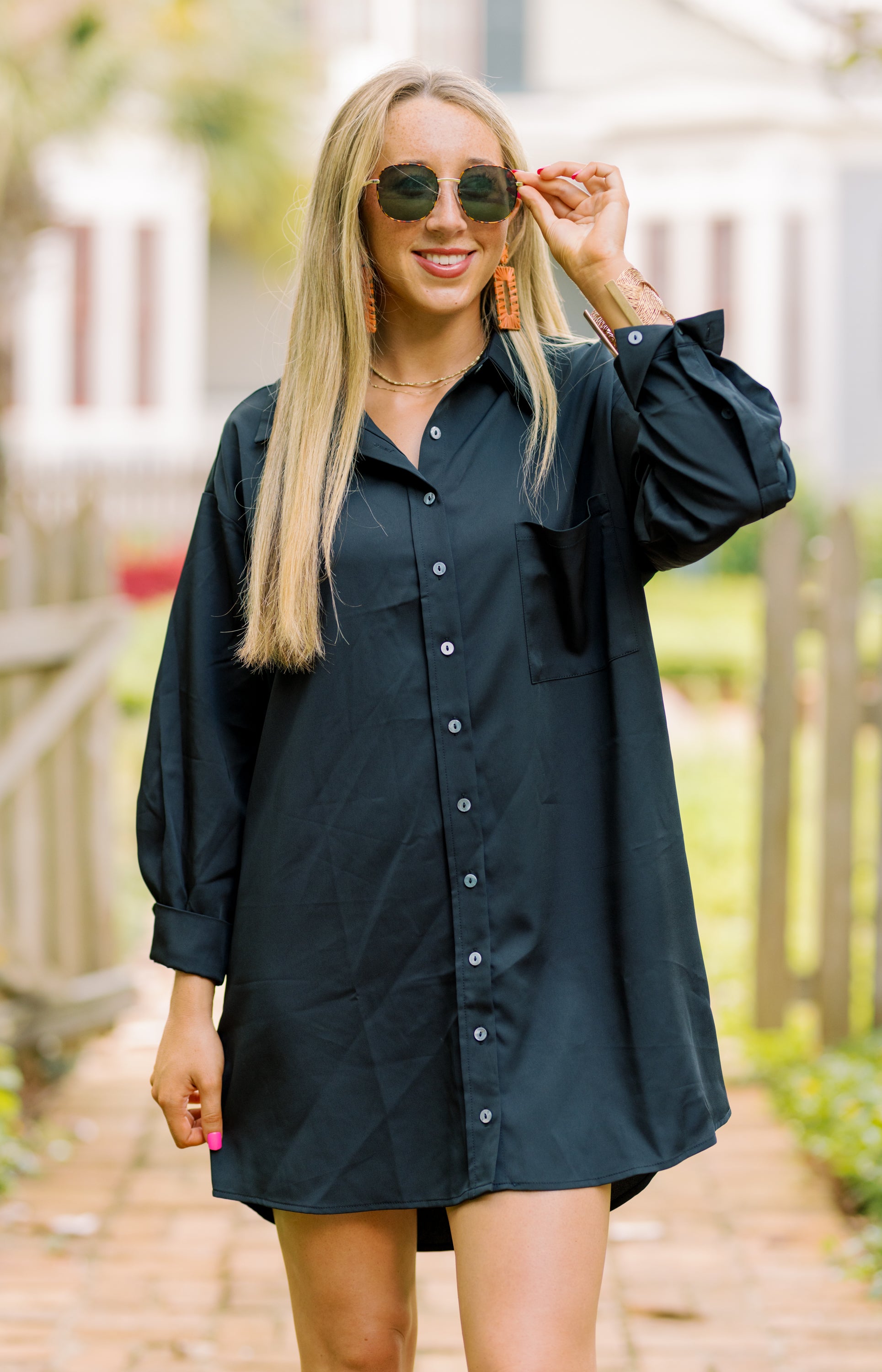 Happiness Awaits Mini Dress, BLACK