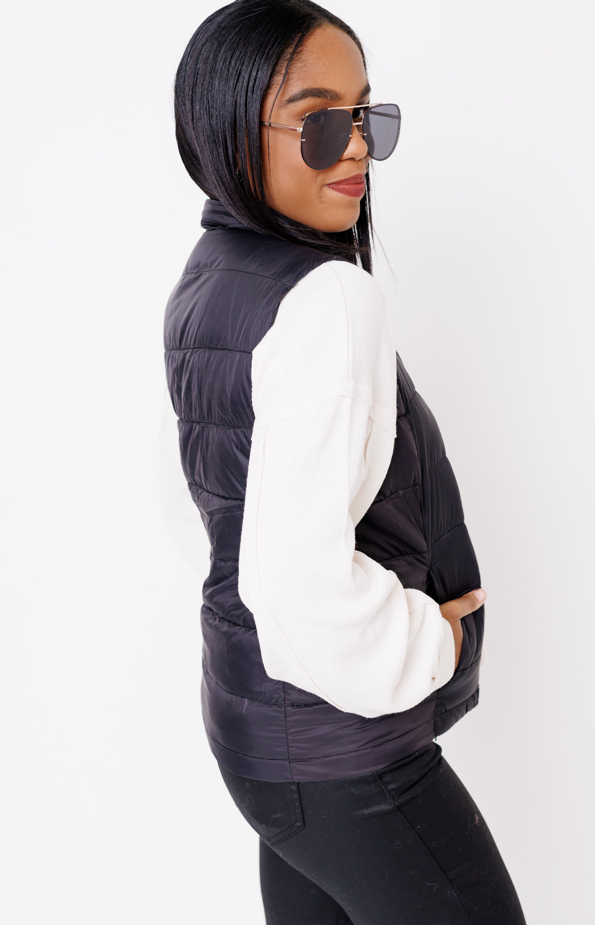 Urban Explorer Puffer Vest, BLACK