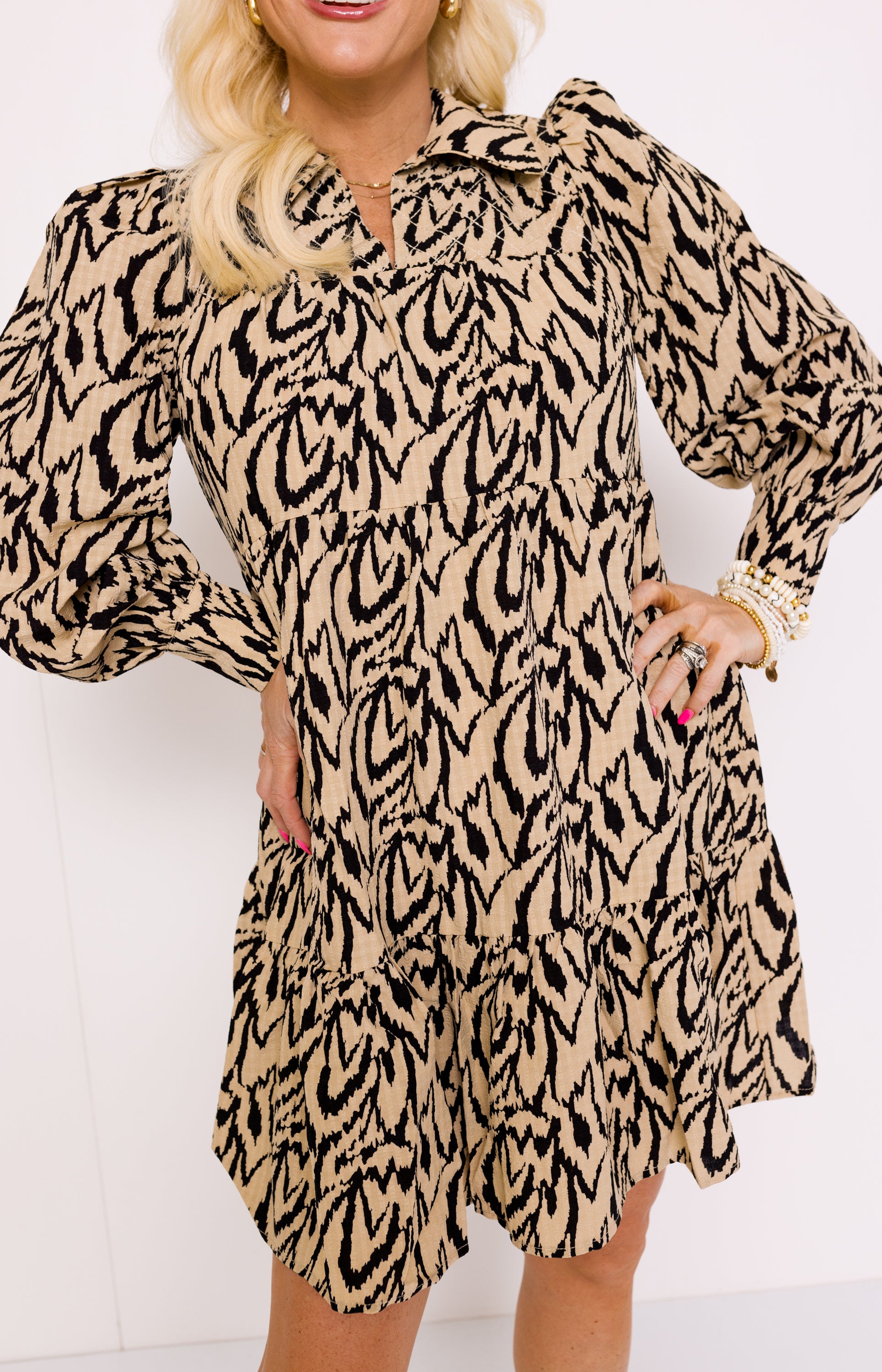 THML: Tiger Print Mini Dress