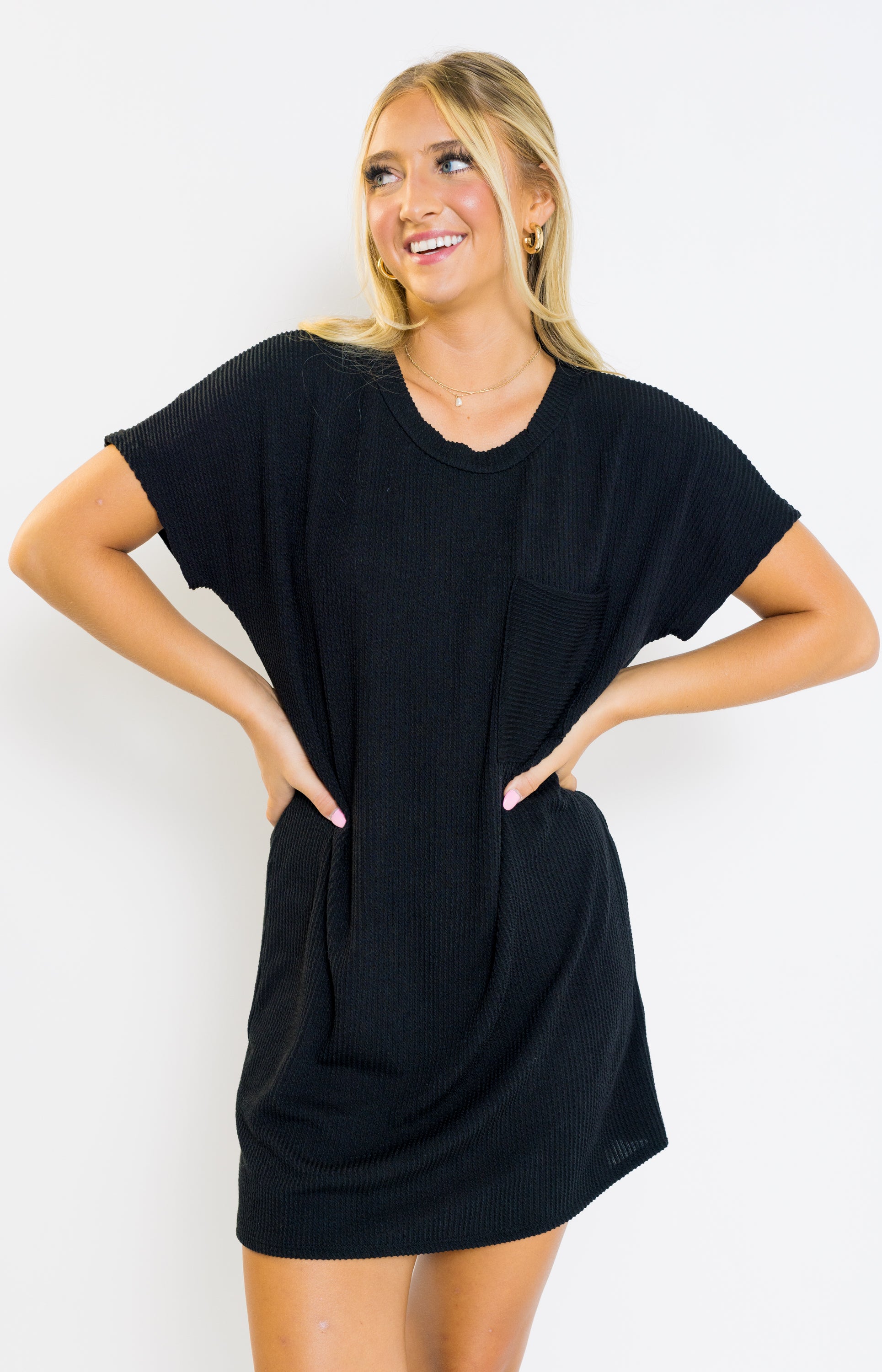 Lost in the Moment Mini Dress, BLACK