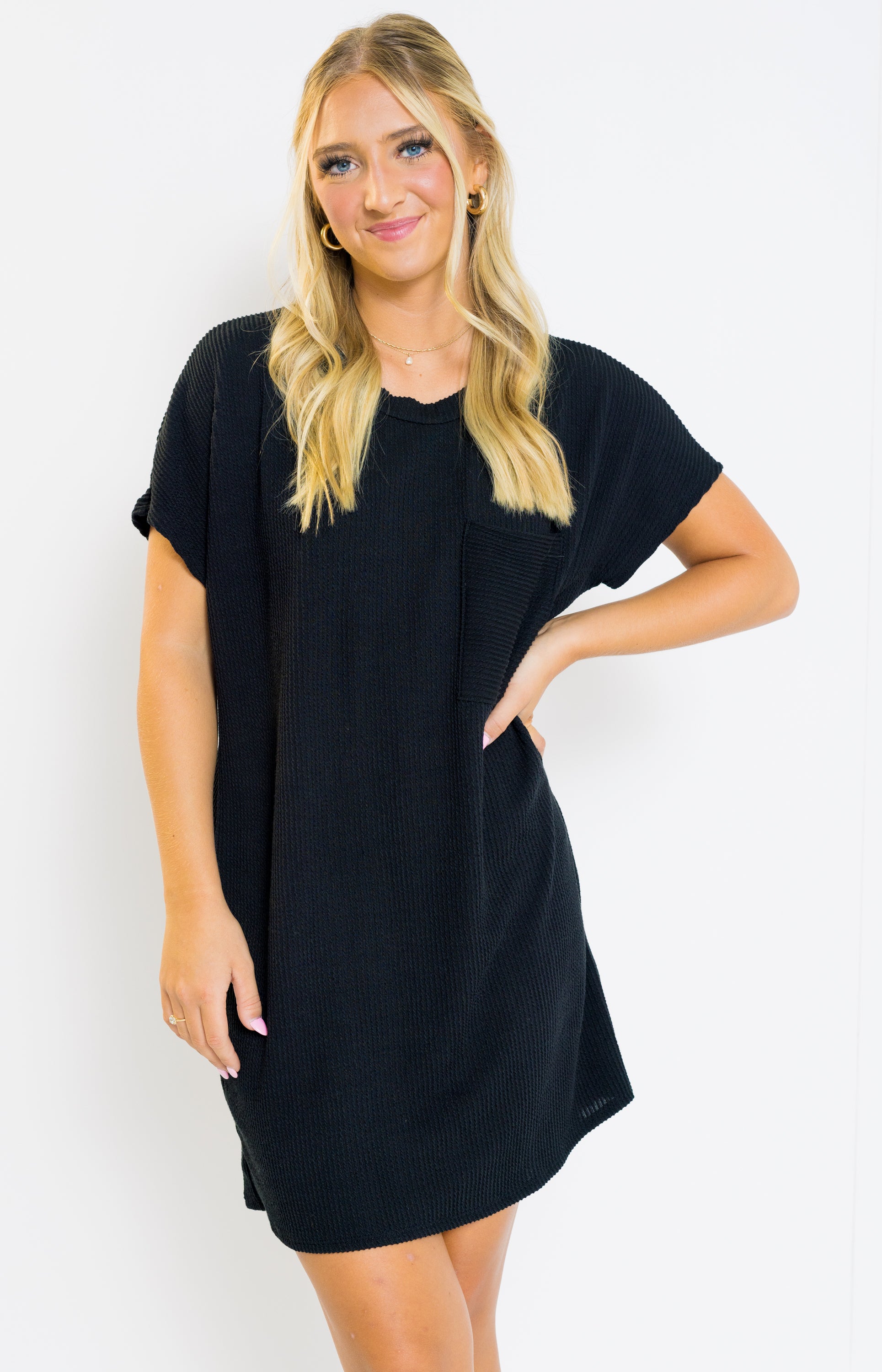 Lost in the Moment Mini Dress, BLACK