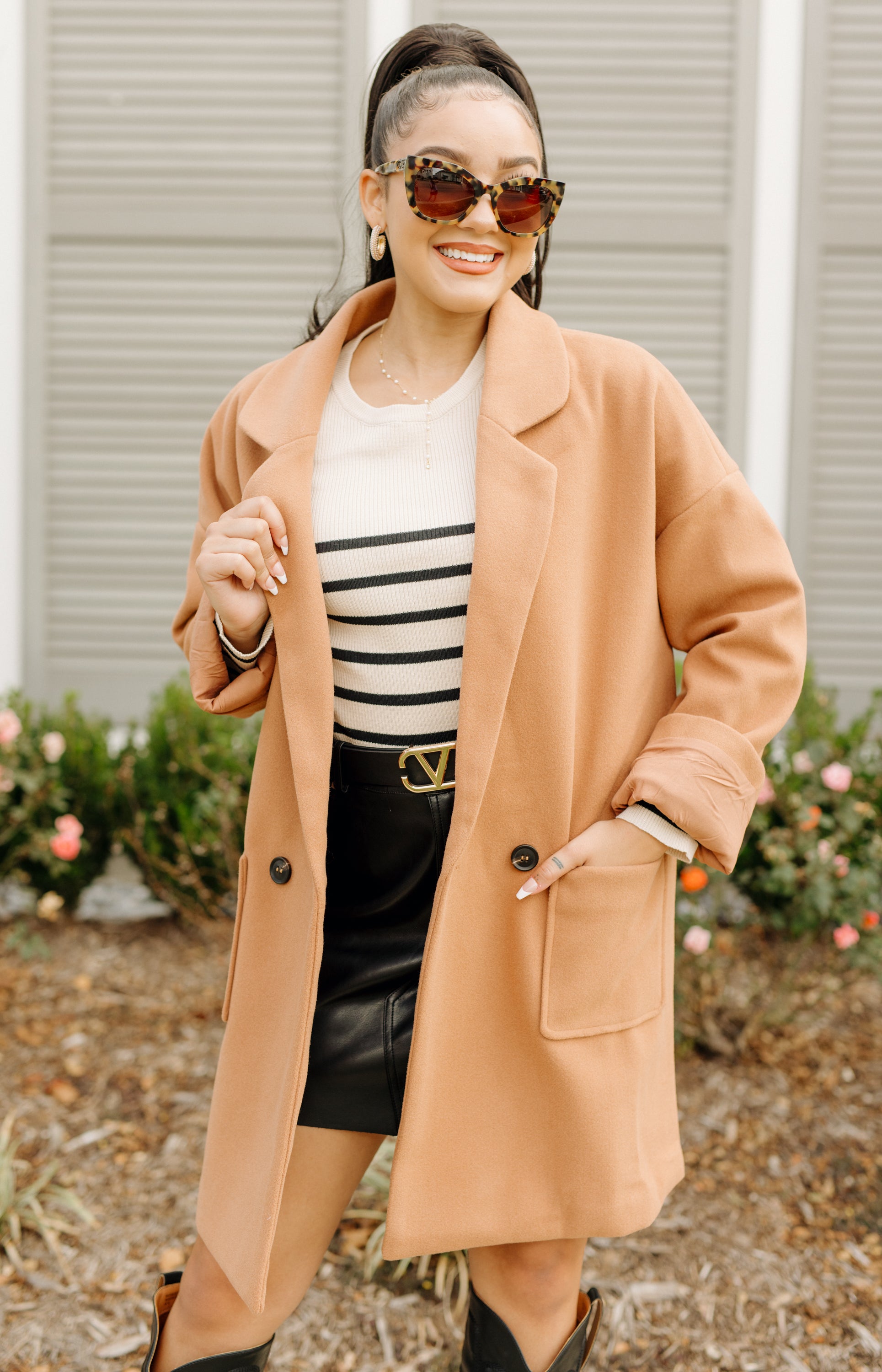 Timeless Chic Coat, CAMEL