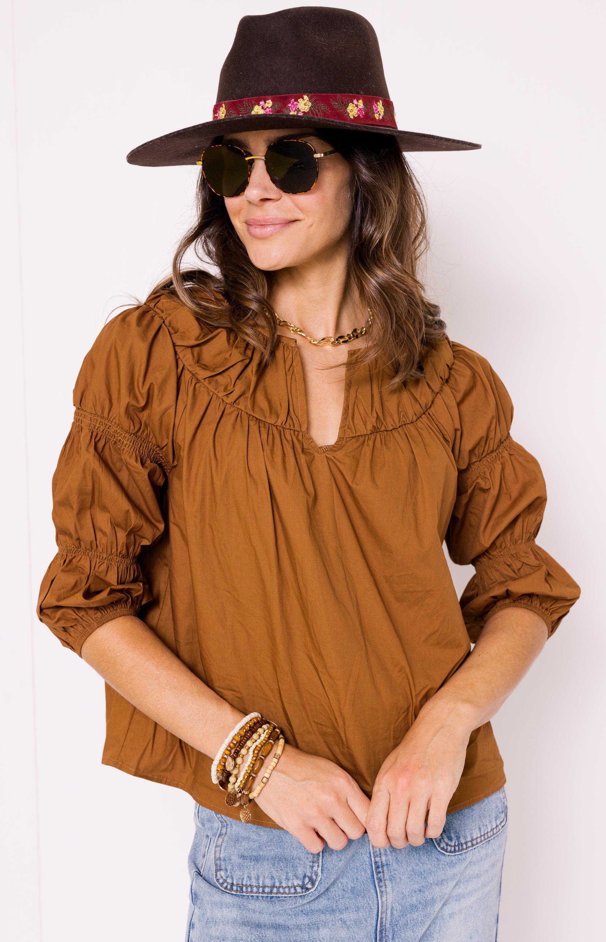 Totally Beautiful Blouse, ESPRESSO