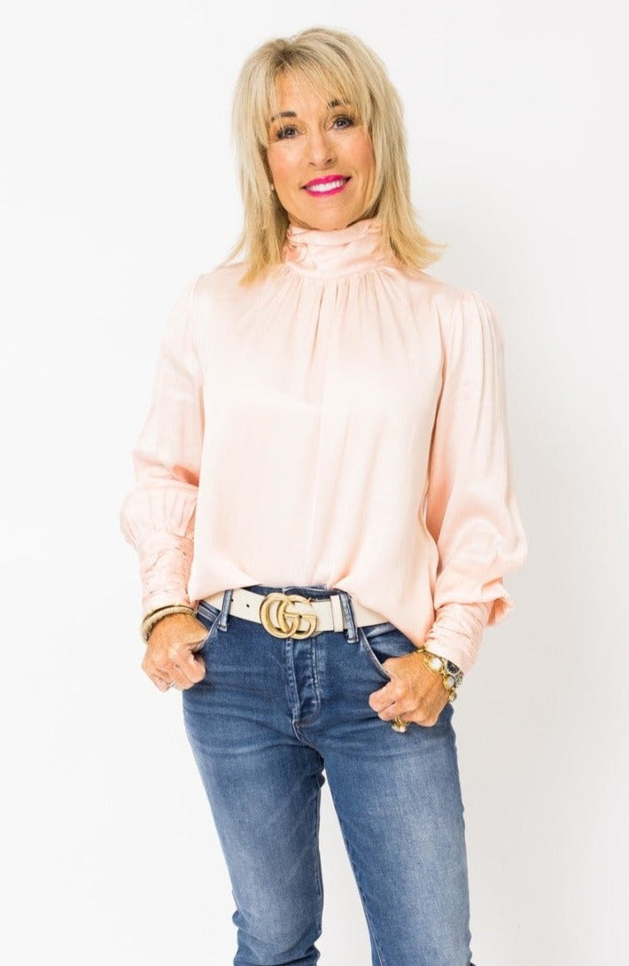 Elegant Debut Blouse, BLUSH