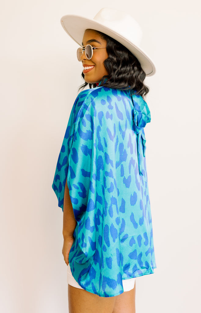Brittan Blouse, BLUE MULTI