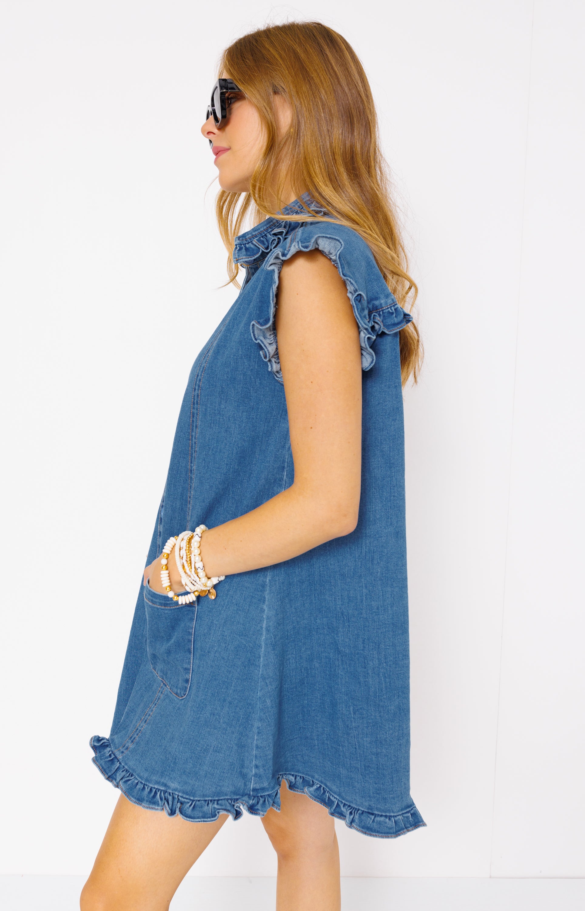 Denim Delight Dress, DENIM
