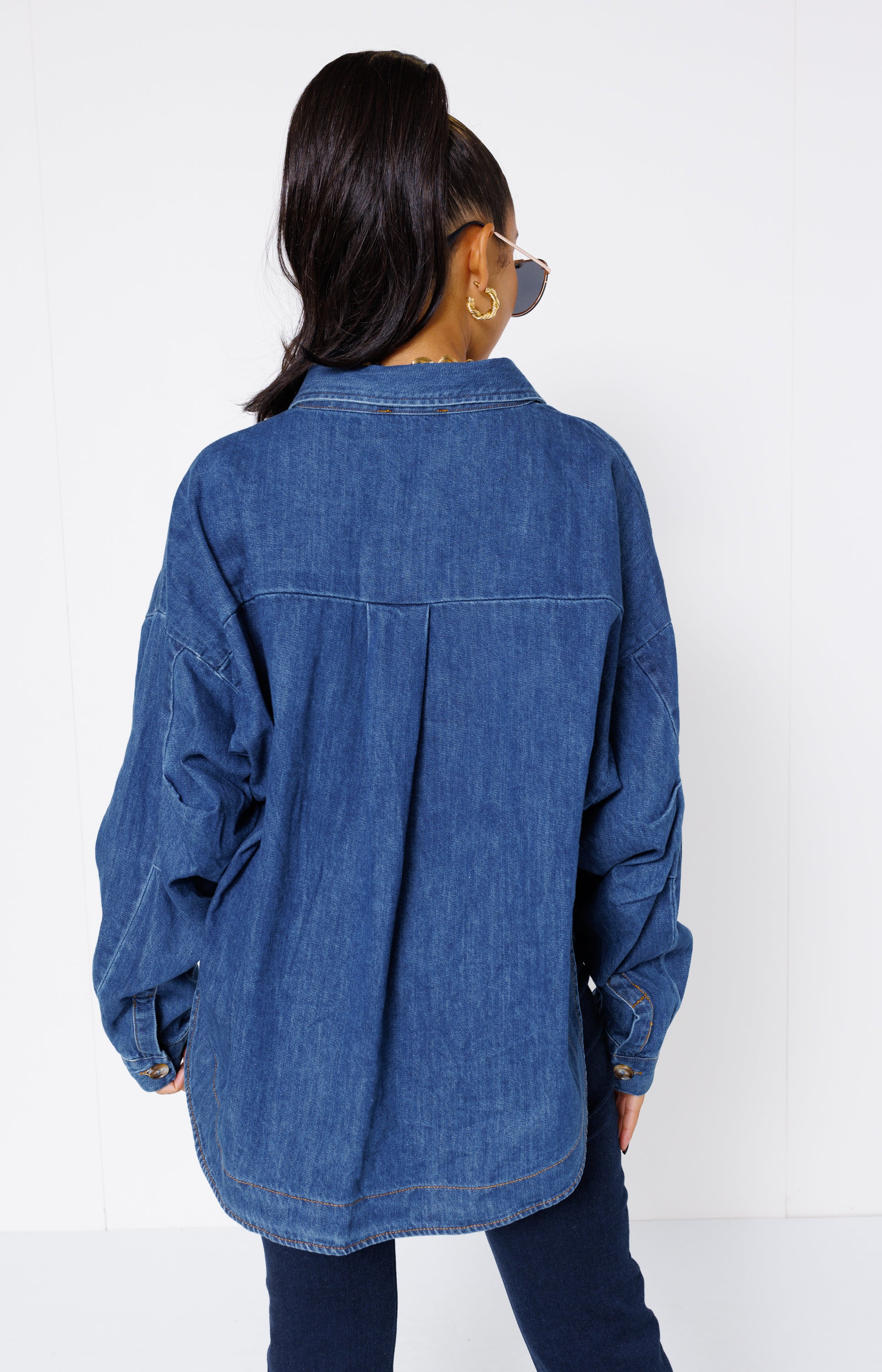 Relaxed Denim Vibes Top, DENIM